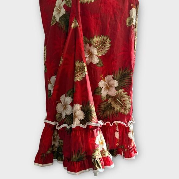 Pacific Legends Hawaiian Red and White Dress Size Small - Picture 11 of 15